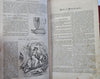 Home Magazine American Women's Periodical 1856 leather book 15 plates 1 year