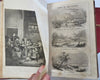 Home Magazine American Women's Periodical 1856 leather book 15 plates 1 year