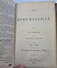 Home Magazine American Women's Periodical 1856 leather book 15 plates 1 year