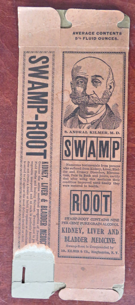 Dr. Kilmer's Swamp Root bottle rare Box 1906 Patent Medicine advertising rarity