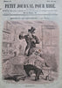 Nadar French Artist c. 1880's Petit Journal Pour Rire hand color covers Lot x 4
