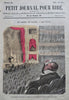 Nadar French Artist c. 1880's Petit Journal Pour Rire hand color covers Lot x 4