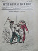 Nadar French Artist c. 1880's Petit Journal Pour Rire hand color covers Lot x 4