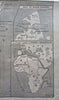 Central Madagascar Franc-Hova Wars Tananarive c. 1890 French military map