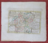 Switzerland Bern Zurich Geneva Basel Swiss Alps 1780 Holtrop rare miniature map