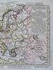 Europe France British Isles Holy Roman Empire Poland 1761 Buache Delisle map