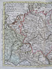 Holy Roman Empire Germany Hungary Austria 1761 Delisle Buache rare color map