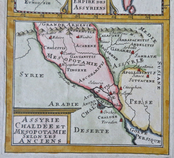 Ancient Assyria Mesopotamia Middle East Arabia Iran 1683 Mallet