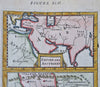 Ancient Assyria Mesopotamia Middle East Arabia Iran 1683 Mallet hand color map