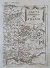 France Brittany Burgundy Normandy Provence Champagne Gascogne 1719 Mallet 2 maps