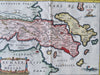 Ancient Greece Attica Hellas Athens Corinth Euboea 1683 engraved map