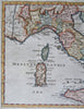 Italy Piedmont Papal States Tuscany Naples Parma Modena 1778 Salmon map