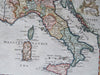 Italy Piedmont Papal States Tuscany Naples Parma Modena 1778 Salmon map