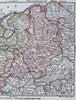 United Provinces Netherlands Brabant Luxembourg Flanders c. 1750 Lotter map