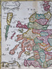 Scotland Edinburgh Aberdeen Glasgow Orkneys Shetland 1720 Moll engraved map