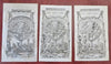 Armillary Sphere Astronomy Device Lot x 3 Jeffrys engraved prints