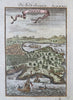 Suakin Sudan Africa Harbor View Red Sea Fishing Boats 1719 Mallet birds eye view