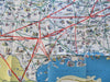 American Airlines Cartoon Pictorial map c. 1950-60 United States & Mexico Routes