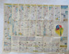 American Airlines Cartoon Pictorial map c. 1950-60 United States & Mexico Routes