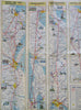 American Airlines Cartoon Pictorial map c. 1950-60 United States & Mexico Routes