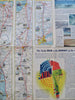 American Airlines Cartoon Pictorial map c. 1950-60 United States & Mexico Routes