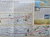 American Airlines Cartoon Pictorial map c. 1950-60 United States & Mexico Routes