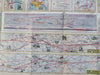 American Airlines Cartoon Pictorial map c. 1950-60 United States & Mexico Routes