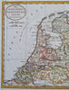 Seven United Provinces Low Countries Netherlands Holland Friesland c. 1790 map