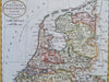 Seven United Provinces Low Countries Netherlands Holland Friesland c. 1790 map