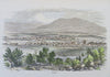 Rutland Vermont New England 1859 lovely scarce hand colored city view print