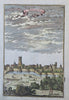 Visapur Maharashtra India Mughal Empire Fortifications 1683 Mallet city view