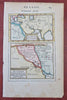 Ancient Middle East Babylon Assyrian Empire Mesopotamia 1683 Mallet h. color map