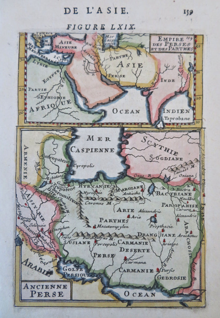 Parthian Empire Persia Iran Ancient World Assyria Scythia 1683 Mallet color map