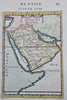 Arabian Peninsula Hejaz Mecca Medina Petra Red Sea 1683 Mallet hand color map