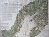 Gloucester Harbor coastal Massachusetts c. 1910-15 nautical navigation hc map