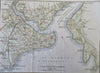 Constantinople Ottoman Empire Turkey Istanbul Sea of Marmara 1840 miniature map