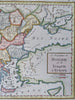 Ottoman Empire Kingdom of Hungary Serbia Greece Albania c. 1780 hand color map
