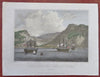 St. Helena island St. James 1813 City View Harbor Sailing Ships Cooke view print