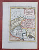Noricum Vindelicie Rhetia Roman Provinces Lombardy Austria 1685 Mallet map