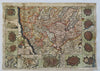 Piedmont Northern Italy Turin Cuneo 1708 De La Feuille map city plans surround