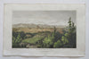 Florence Tuscany Italy Firenze Churches Duomo Towers 1818 hand colored city view