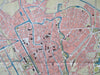 Utrecht Netherlands cartoon Tourist City Plan c. 1920 pictorial travel brochure