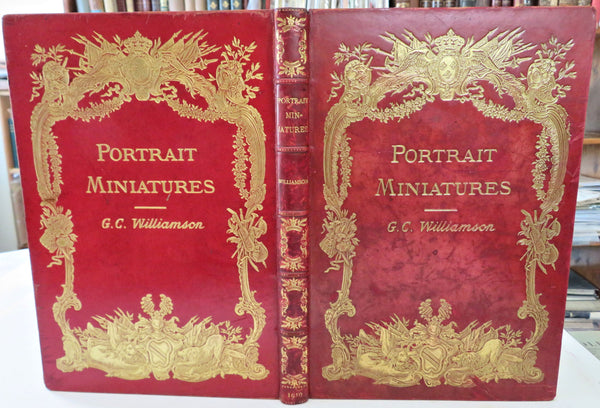 Portrait Miniatures Art History Reference 1910 pictorial leather book