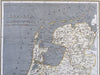 Kingdom of Holland Dutch Netherlands Amsterdam Utrecht Rotterdam 1809 Copper map