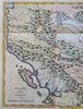 Macedonia & Thessaly Liberator's Roman Empire Civil War Augustus 1783 Bell map