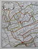 Montfoort Utrecht Holland Netherlands c. 1770 Gravius old antique color map