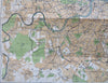 London City Plan England United Kingdom c. 1910 Bacon's Tourist linen backed Map