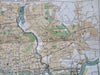 London City Plan England United Kingdom c. 1910 Bacon's Tourist linen backed Map