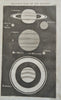 Astronomy Lunar Orbit Eclipses Seasons Planetary Comparison 1832 Lot x 3 prints