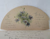 novelty Fan shaped book color pics 1890 In Quiet Resting Places Christian Prayer